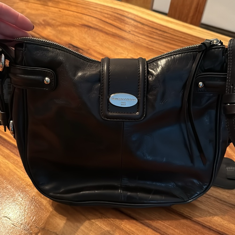 NWT Francesco black leather bag - Picture 3 of 8